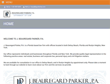 Tablet Screenshot of jbparkerlaw.com